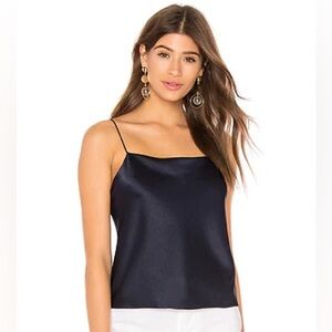 Alice + Olivia Harmon Slip Tank (Navy)